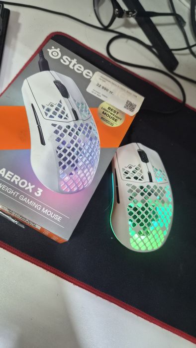 Мышь Steelseries aerox3 snow 2022