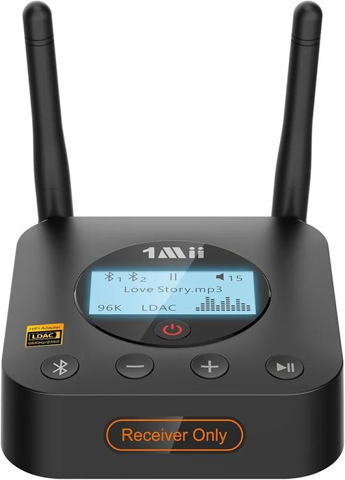 1Mii B06Pro+ HiFi Bluetooth 5.3 Receiver with Hi-Res LDAC, aptX HD