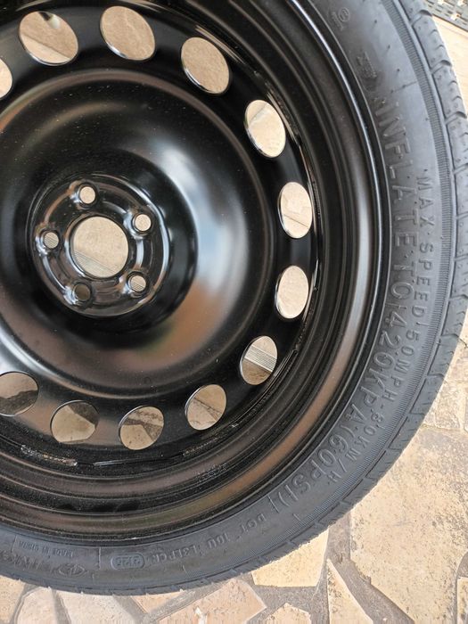Jantă cu anvelopa de rezerva nouă LINGLONG , T 125/70 R18 - 99m