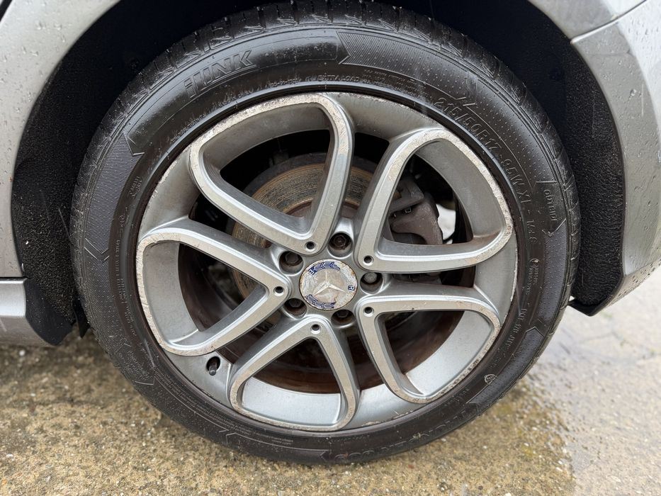 Jante mercedes R17 5x112 cu anvelope vara 215/50r17 dot2024