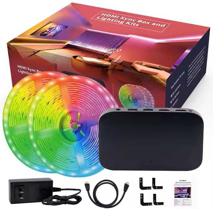 Bandă LED ALQuality® - RGBIC pentru Iluminare Ambientala TV + Cadou