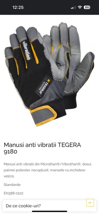 Manusi antivibratie tagera