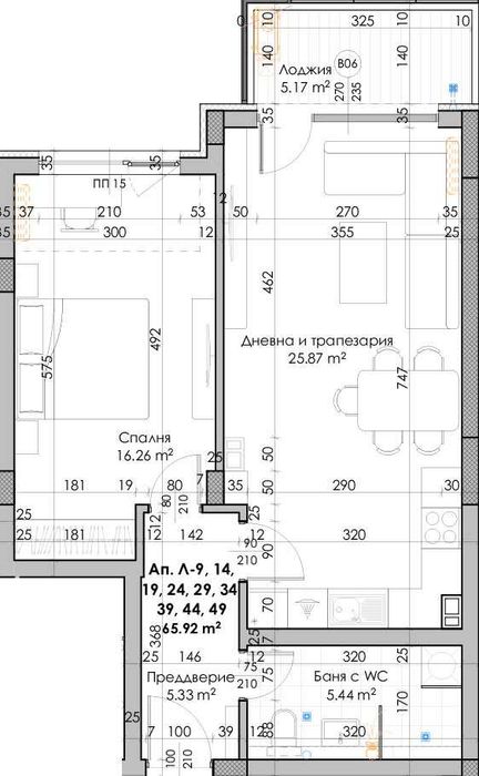 Продава се Двустаен апартамент в Пловдив, Южен - 81 кв.м за 790 €/кв.м - Снимка #1