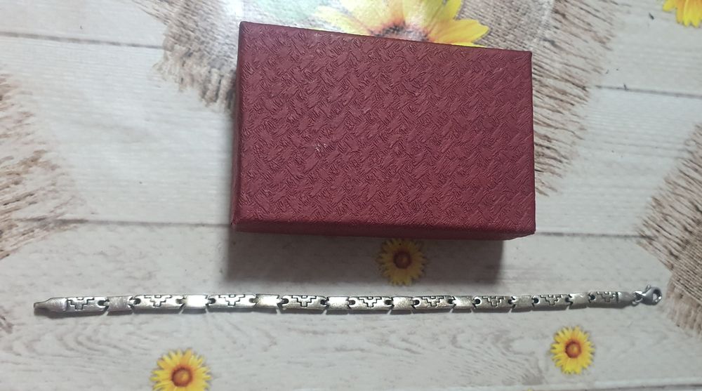 Дамска сребърна гривна 18.5см.-19см.