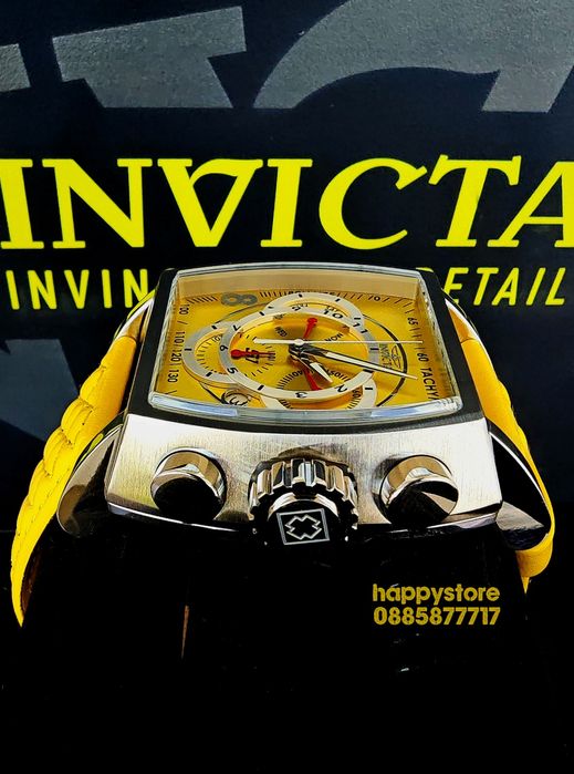 INVICTA S1 Rally Swiss Yellow 48 mm, Инвикта нов ръчен часовник