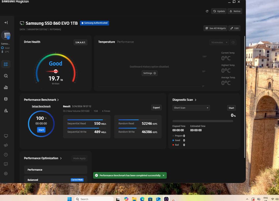 Диск Samsung 860 EVO 2.5 1TB SATA 3 SSD
