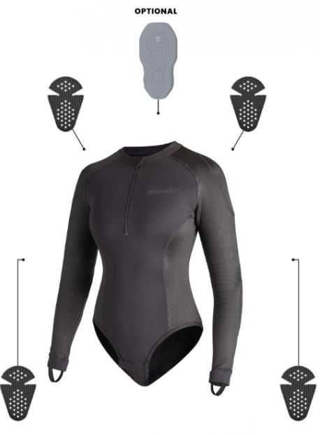 Дамско протекторно боди PANDO MOTO - SHELL WW BLACK 02