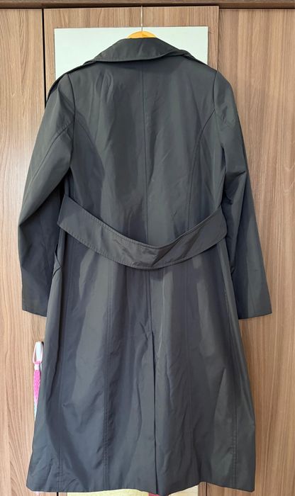 Плащ женский серый