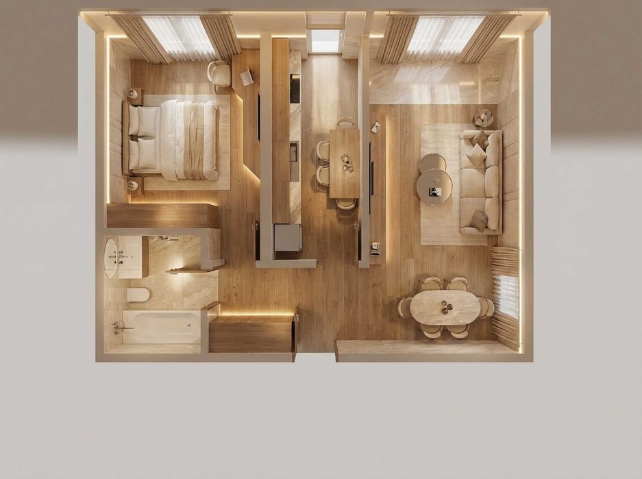 Apartament 2 camere – open space / decomandat | TVA inclus, Chiajna