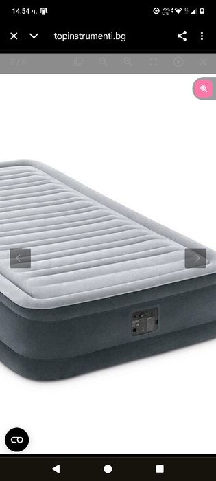 Надуваем матрак IntexDura-Beam Delux191/99/33см