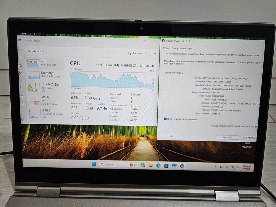 Lenovo Thinkpad X1 YOGA gen 3 i7