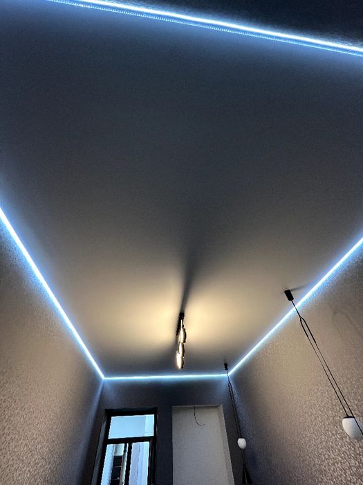 Натяжные и тканевые потолки,, парящие и теневые