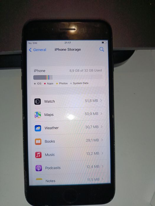 Iphone 7  Black .