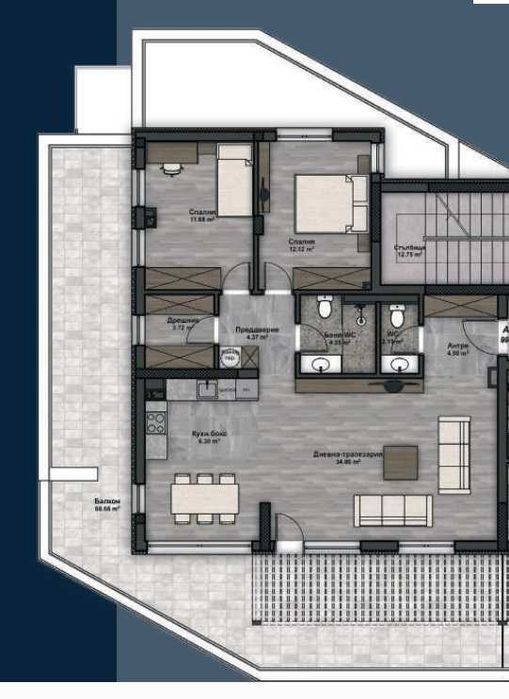 Продава се Тристаен апартамент в София, Слатина - 174 кв.м за 1257 €/кв.м - Снимка #7