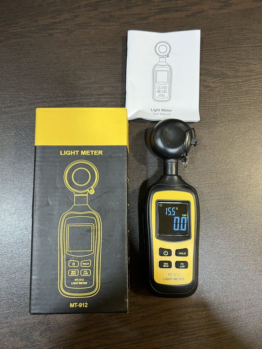 Дигитален луксметър MT-912 – измерване на осветеност (Lux)