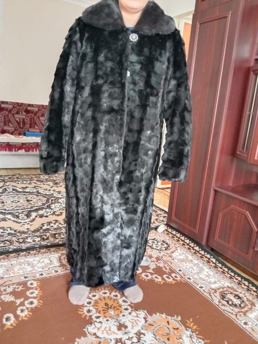 Норковая шуба кусковая