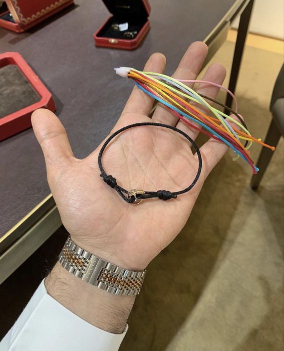 Позлатена  гривна Trinity de Cartier   750/18К