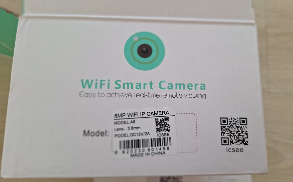 Wi-Fi Smart 8 MP (HD) Camera