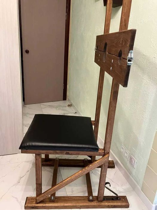 Scaun BDSM cu perne pentru fixare, mobilier BDSM, scaun sexual