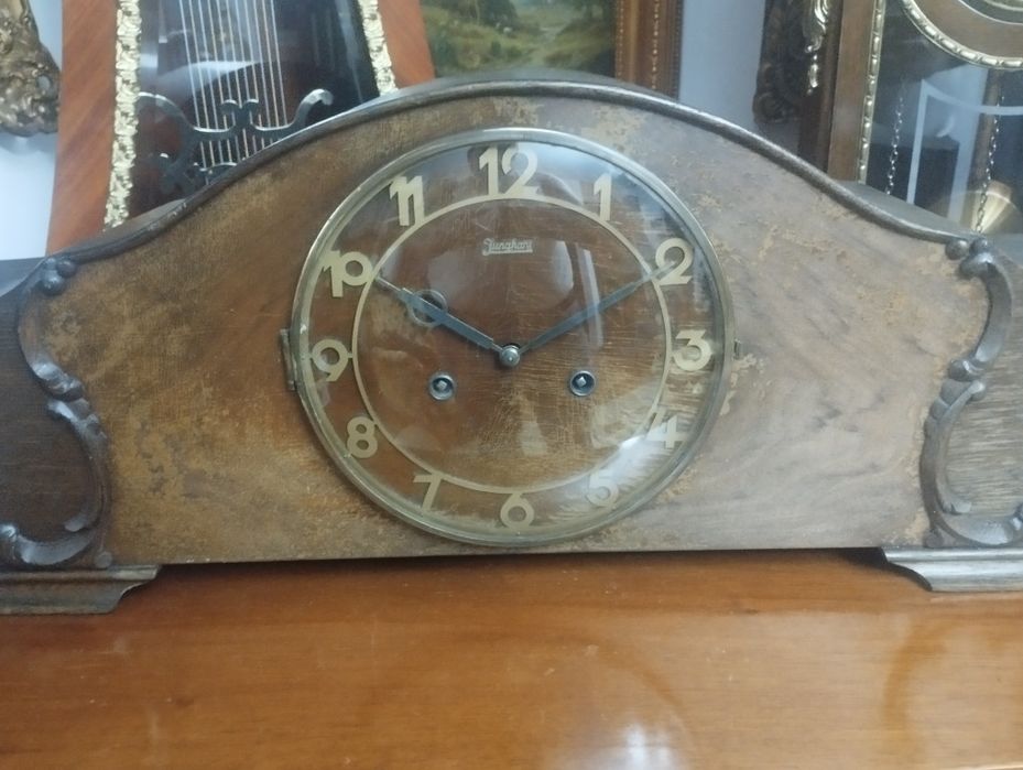 Ceas pendula de semineu Junghans 1937 cu pendul