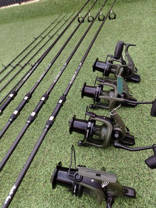 SET 4 Lansete Wind Blade ULTEGRA XT CARP 3.90m,2 tronsoane + 4 Mulinet