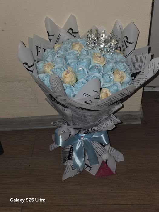 Buchet trandafiri din săpun