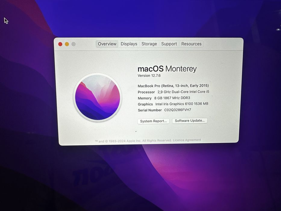 MacBook Pro 13” Retina (2015) – 512GB SSD / 8GB RAM – cutie originală + 2 încărcătoare