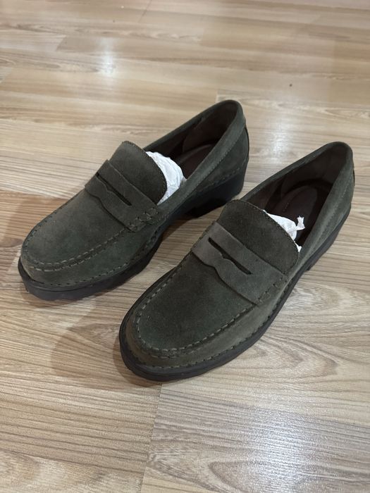 Туфли замшевые кожаные