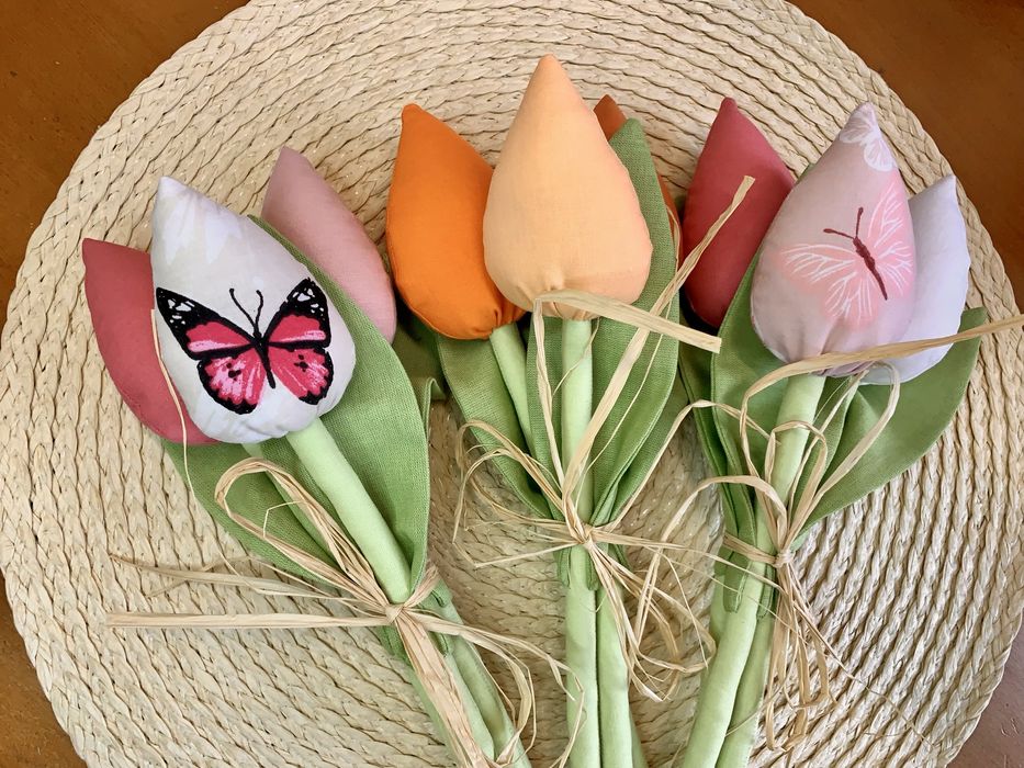 Лалета от плат / текстилни цветя