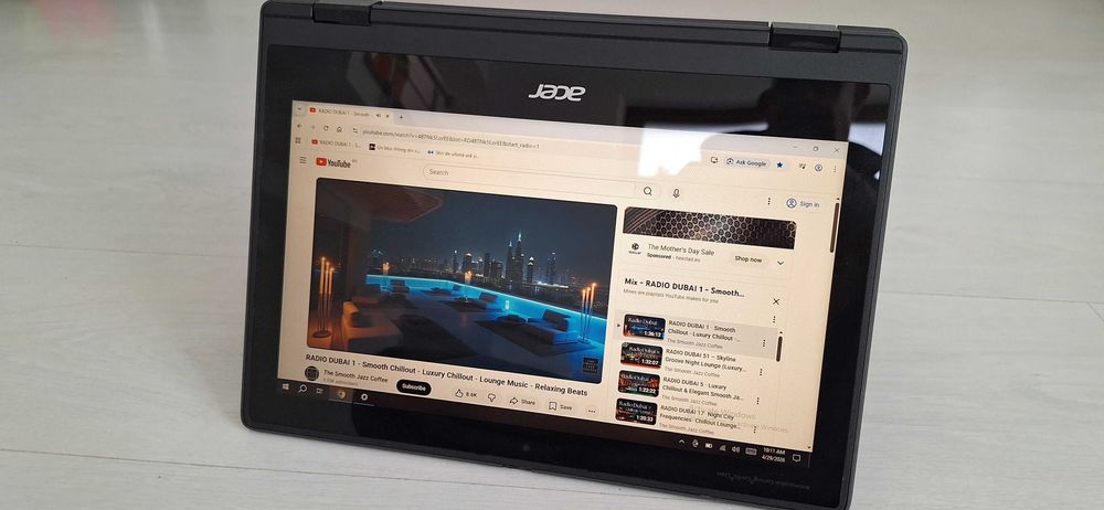 Laptop 2 in 1 Acer touchscreen, 11.6 inch Full HD, 128GB NVMe, Windows 10 IoT