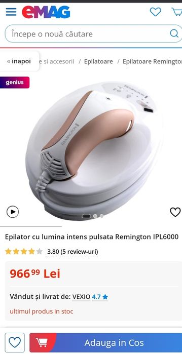 Vand/Schimb Epilator IPL Remington