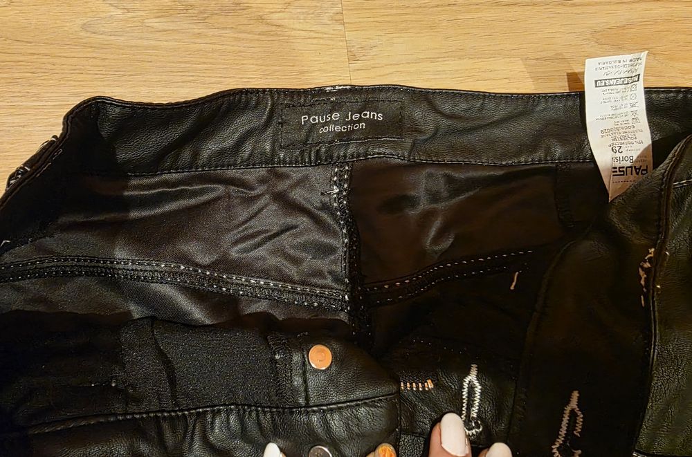 Кожен панталон Pause jeans, 29 размер
