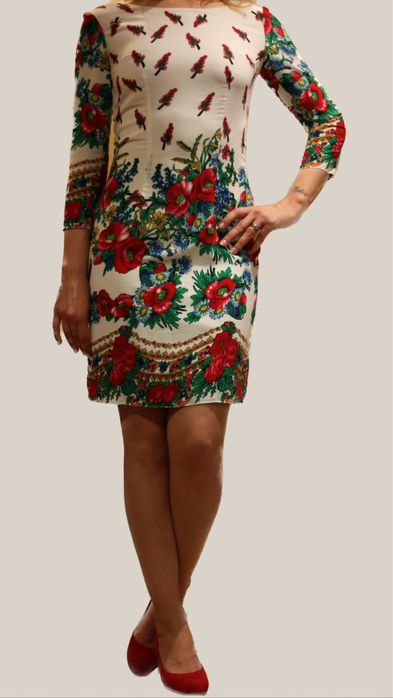 Rochie scurta cu motive florale