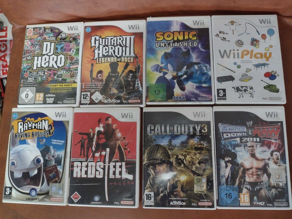 Jocuri diferite pentru wii