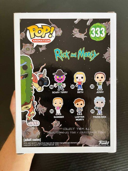 Funko Pop Raphael + Pickle Rick (в коробках, оригинал)