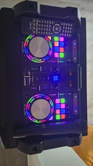 Boxa activa Akai DJ-S5H, Bluetooth, microfon, 400W