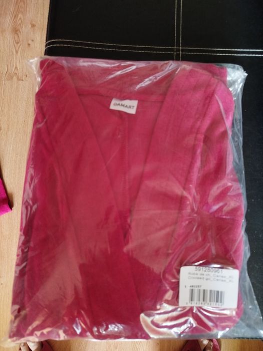 НОВ дамски халат плюш XL