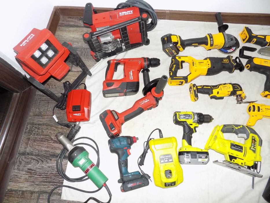 Scule  DeWalt , Ryobi , suflanta Leister , masina de slituit Hilti  DC-SE 20
