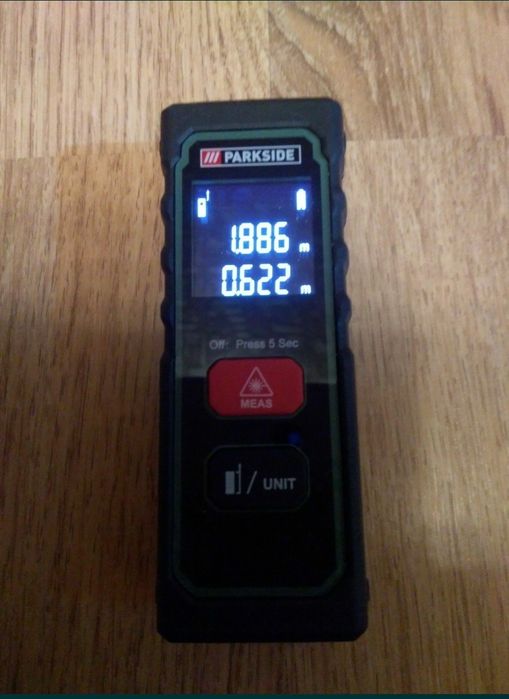 Telemetru/Ruleta Digitala cu Laser Parkside,Masurat Distante, Nou!