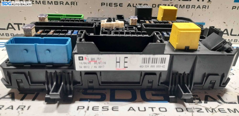 Unitate Calculator Panou Tablou Relee Sigurante Opel Astra H 2004 - 2010 Cod 13206757 HE [N0075]