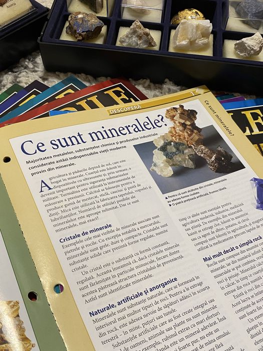 Colecția Comorile Pământului reviste + pietre