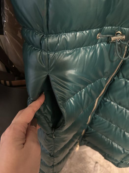 Geaca lunga umpluta 100% cu pene si puf de rata