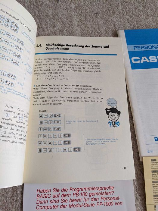 Casio PB100 cu Basic, in cutie in stare buna, 170 RONi