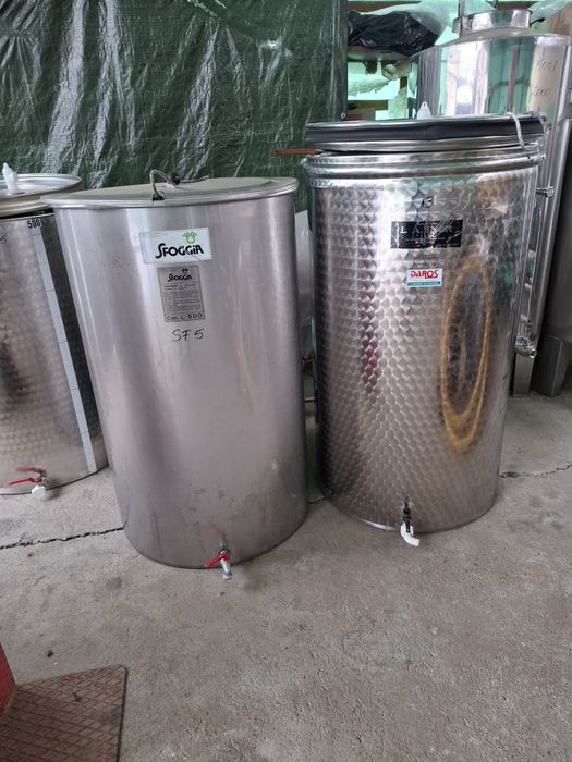 Butoi inox 500 l pentru vin