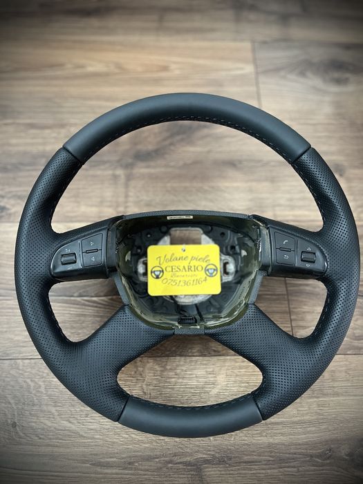 Volan comenzi piele Nappa naturală Skoda Octavia/Fabia 2 FL 2010-2014