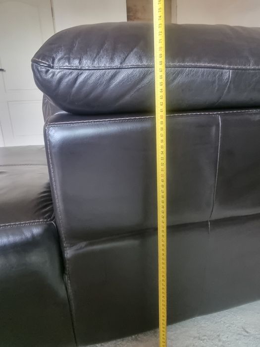 Canapea Coltar piele naturala cu recliner electric