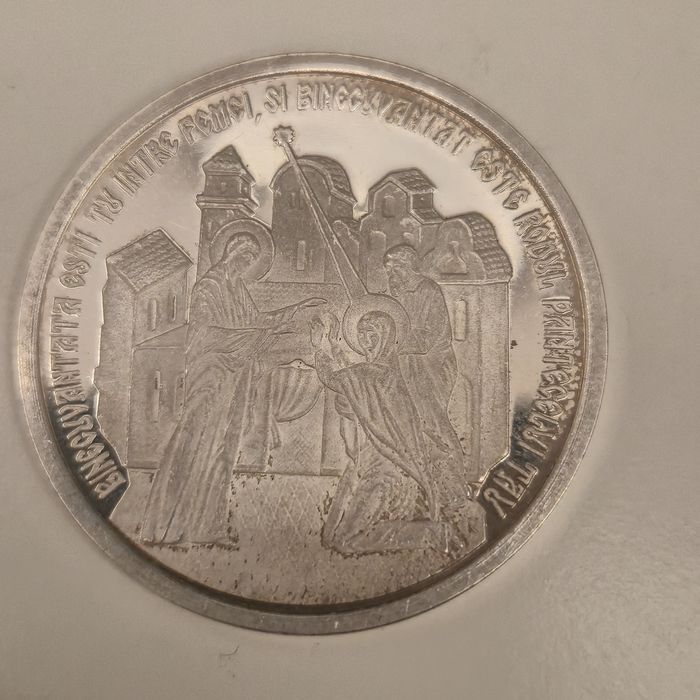 Monede argint 999.9 silver medalie  aur 8k