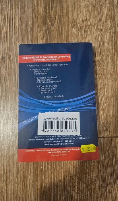 Caiet de romana pt clasa a 11 a