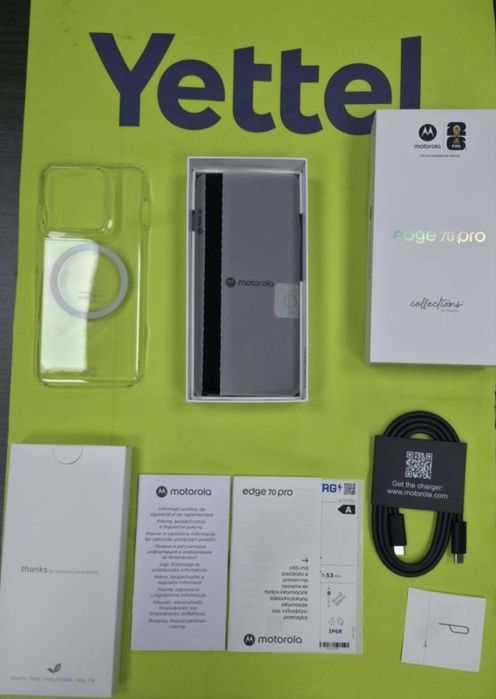 ЧИСТО НОВ 256GB Motorola Edge 70 Pro Yettel Гаранция 2029г. Blue | Син