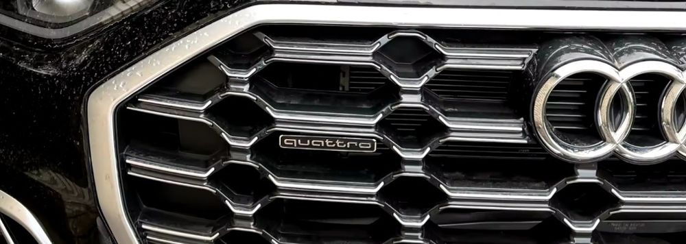 Emblema-Sigla-Logo-Quattro-Grila-Neagra-Black-Audi